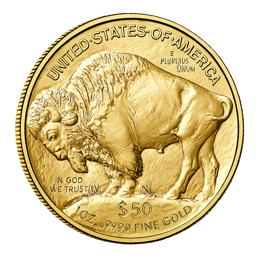 1 oz Gold American Buffalo $50 Coin Bu (Random Year)