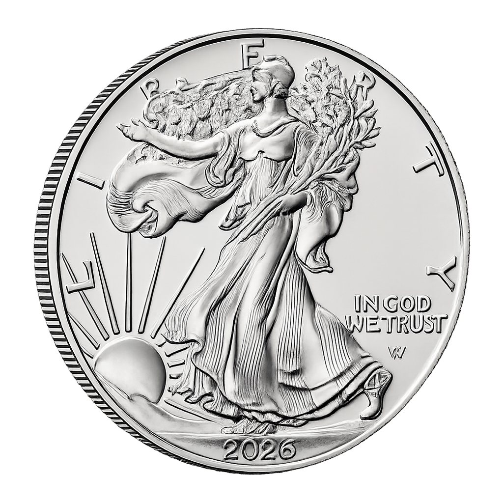 2026 1 oz Silver American Eagle $1 Coin BU