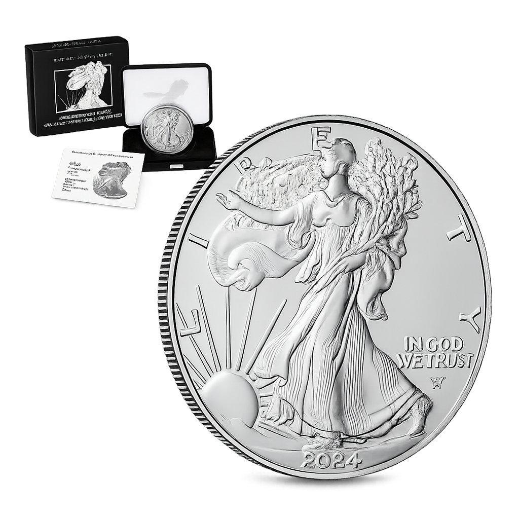 2024 1 oz Silver American Eagle $1 Coin BU