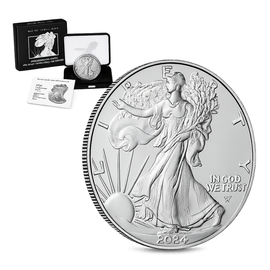 2024 1 oz Silver American Eagle $1 Coin BU
