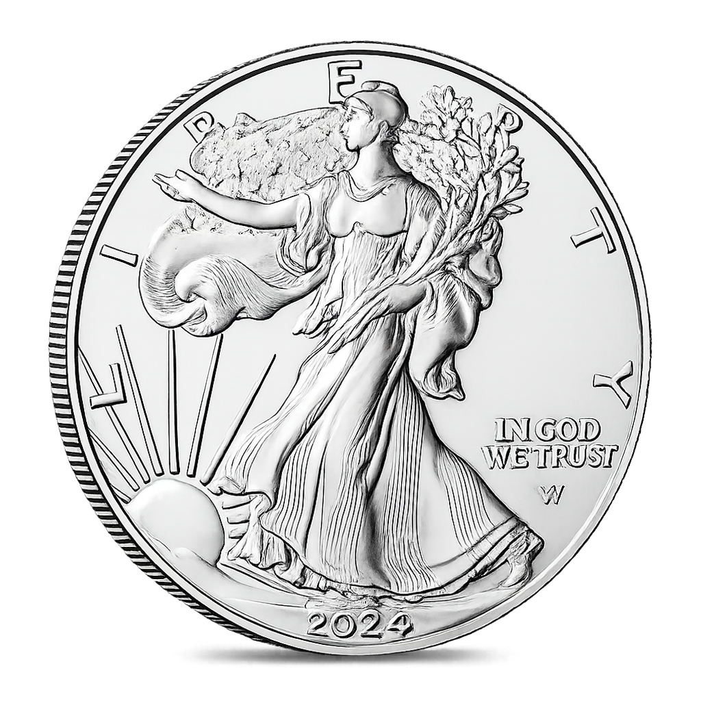 2024 1 oz Silver American Eagle $1 Coin BU