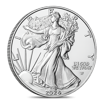 2024 1 oz Silver American Eagle $1 Coin BU