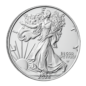 2025 1 oz Silver American Eagle $1 Coin BU