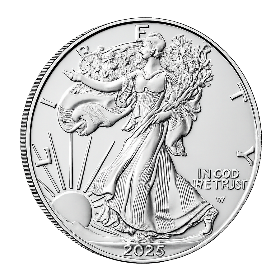2025 1 oz Silver American Eagle $1 Coin BU