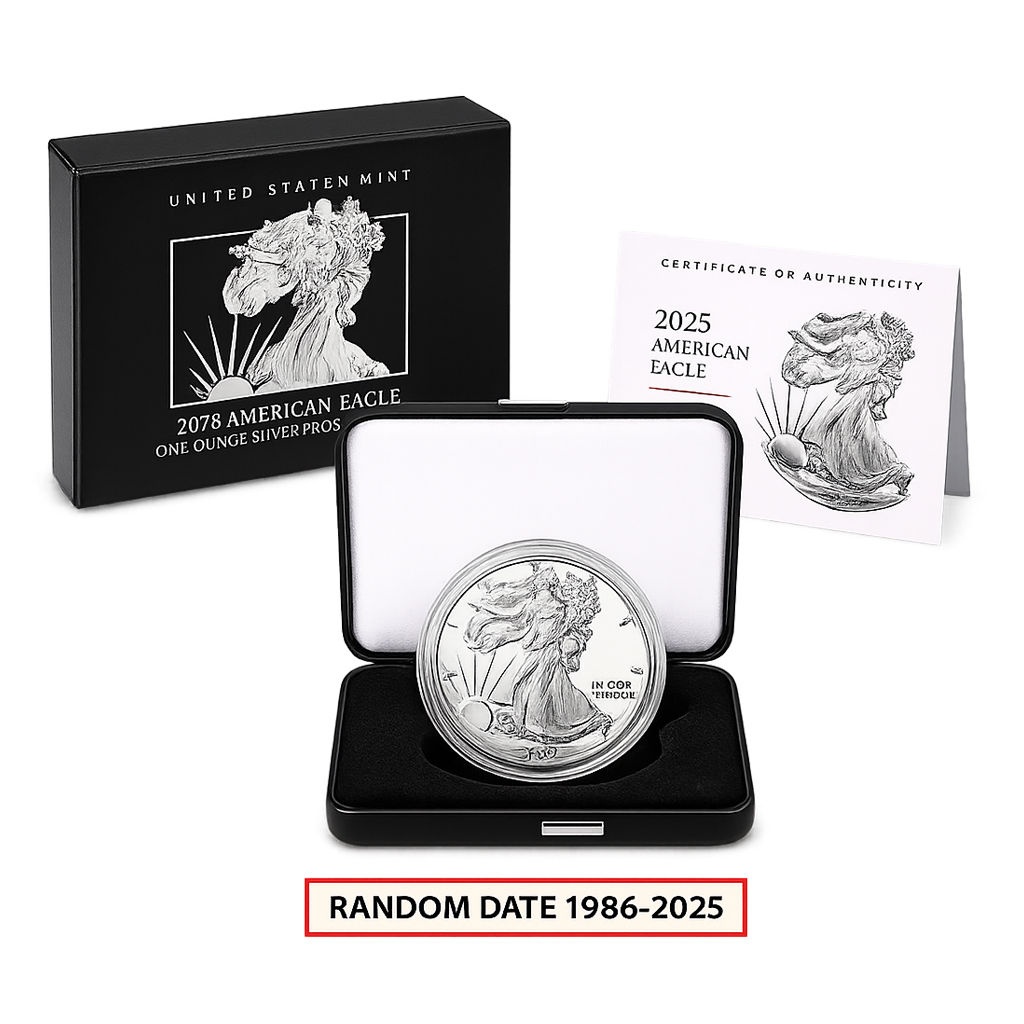 1 oz Proof Silver American Eagle (Random Date 1986 - 2025)