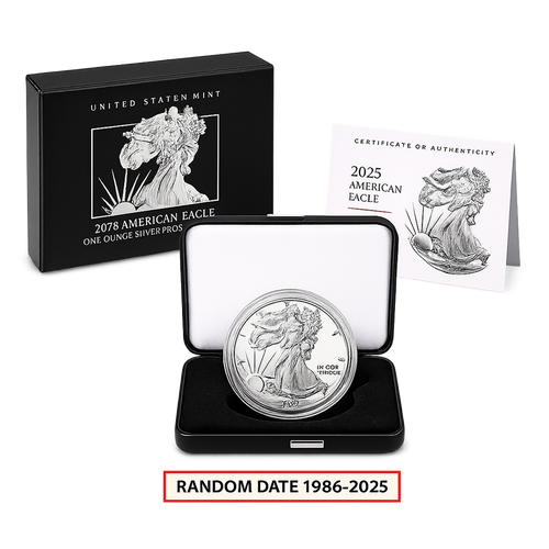 1 oz Proof Silver American Eagle (Random Date 1986 - 2025)