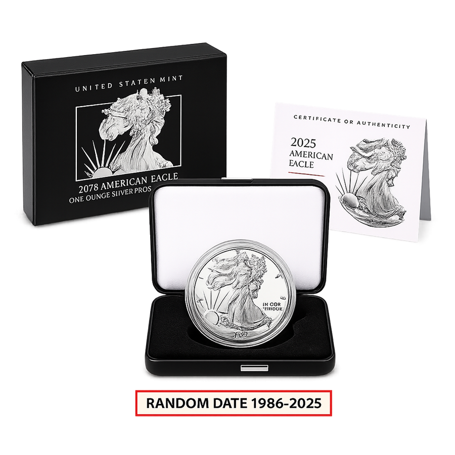 1 oz Proof Silver American Eagle (Random Date 1986 - 2025)