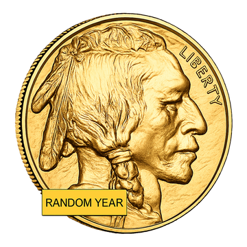 1 oz Gold American Buffalo $50 Coin Bu (Random Year)