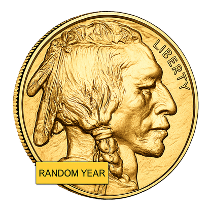 1 oz Gold American Buffalo $50 Coin Bu (Random Year)