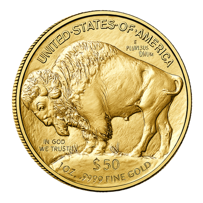 1 oz Gold American Buffalo $50 Coin Bu (Random Year)