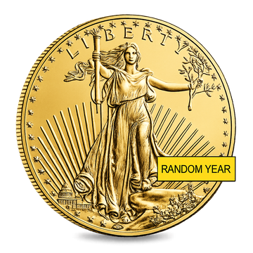1 oz Gold American Eagle $50 Coin BU (Random Year)