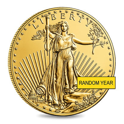 1 oz Gold American Eagle $50 Coin BU (Random Year)