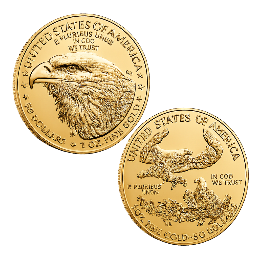 1 oz Gold American Eagle $50 Coin BU (Random Year)