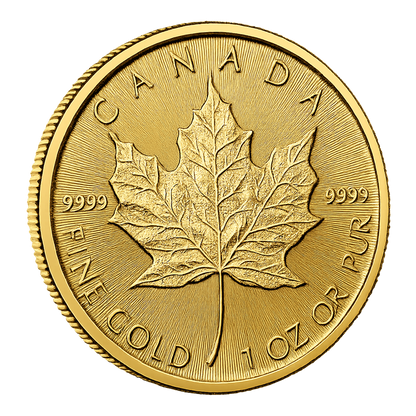 1 oz Canadian Gold Maple Leaf $50 Coin (Random Year)