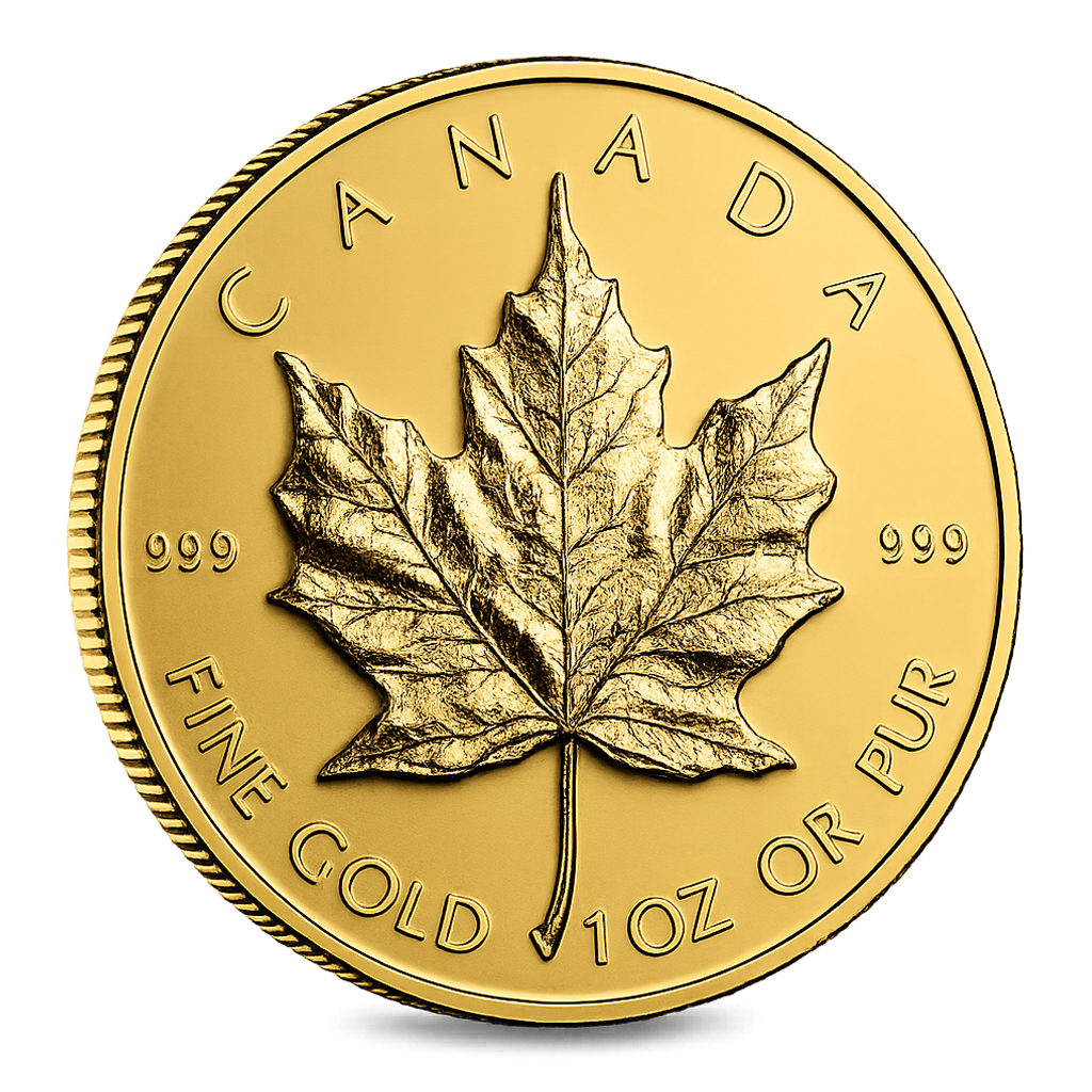 1 oz Canadian Gold Maple Leaf $50 Coin (Random Year)
