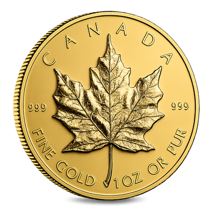 1 oz Canadian Gold Maple Leaf $50 Coin (Random Year)